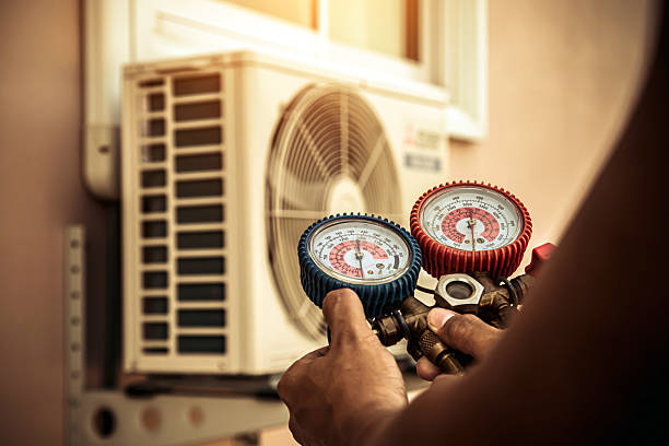 Professional Hvac technician working in Denbo, PA